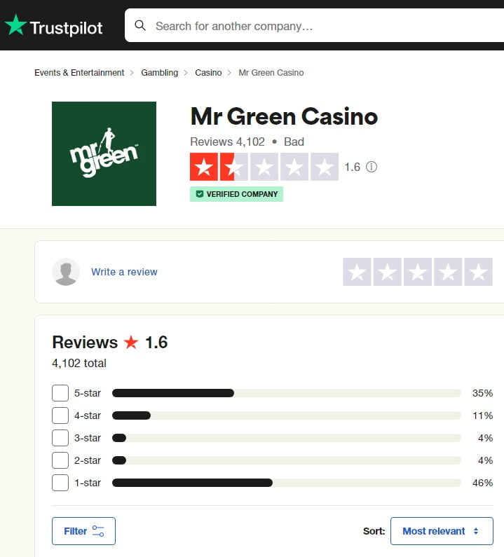 Mr Green Casino