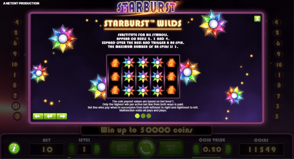 Starburst Wilds Feature