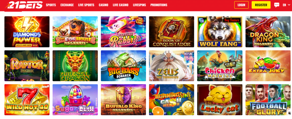 21Bets Casino Slots