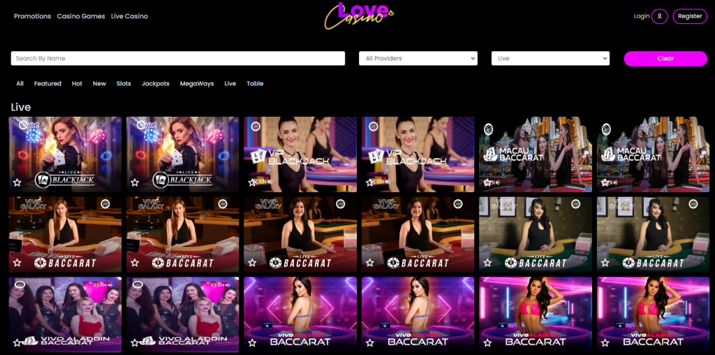 Love Casino Live Casino